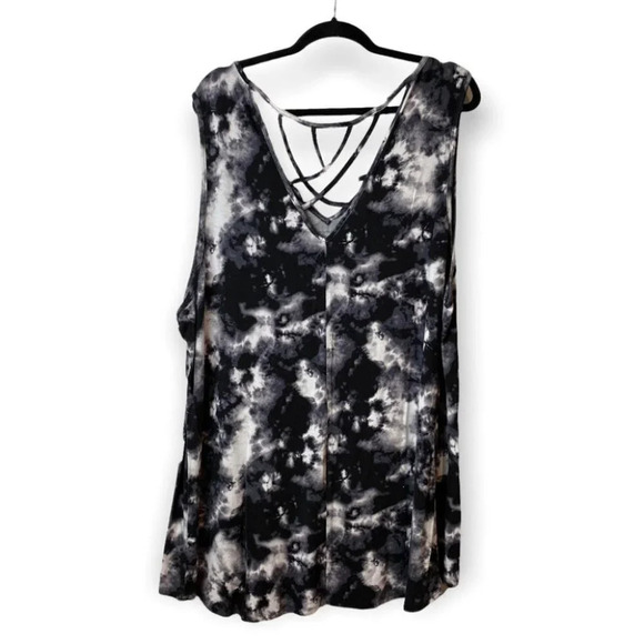George Black  & White Tie Dye Tank 4X - Picture 3 of 7
